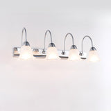 Stylish Flower 3-Light Sliver Bathroom Vanity Light Image - 11