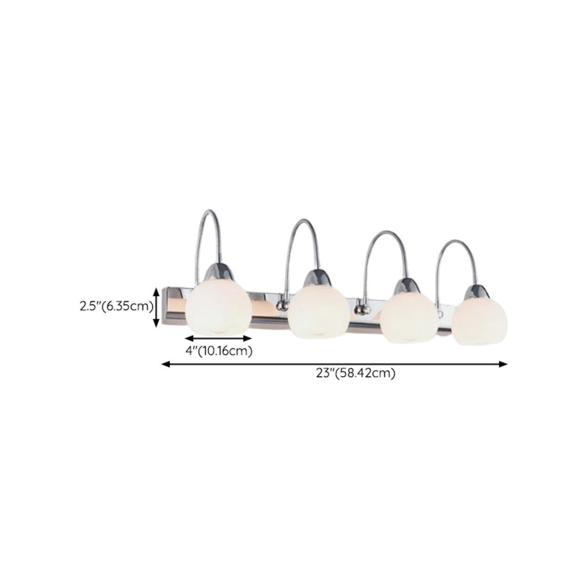 Stylish Flower 3-Light Sliver Bathroom Vanity Light Image - 22