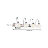 Stylish Flower 3-Light Sliver Bathroom Vanity Light Image - 22