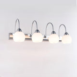 Stylish Flower 3-Light Sliver Bathroom Vanity Light Image - 9