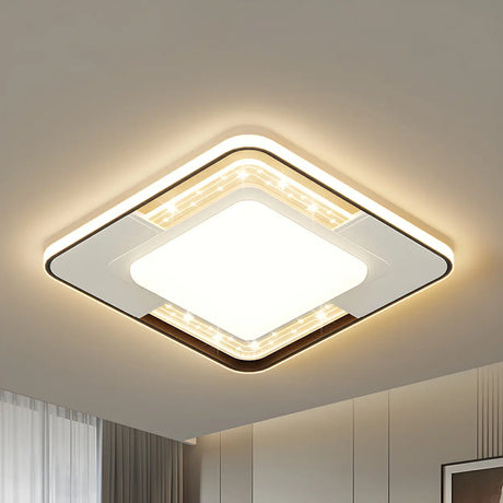 Stylish Flower Dimmable LED Flush Mount Ceiling Light Image - 2