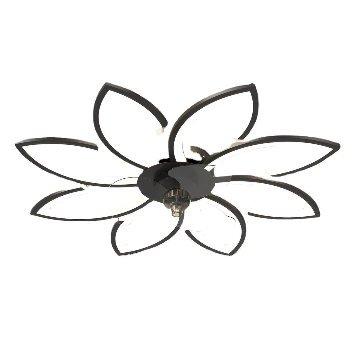 Stylish Flower Multi Light Linear Ceiling Fan Light Image - 12