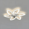 Stylish Flower Multi Light Linear Ceiling Fan Light Image - 4