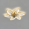 Stylish Flower Multi Light Linear Ceiling Fan Light Image - 6