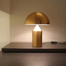 Stylish Geometric Golden Hemisphere Metal Table Lamp Image - 1