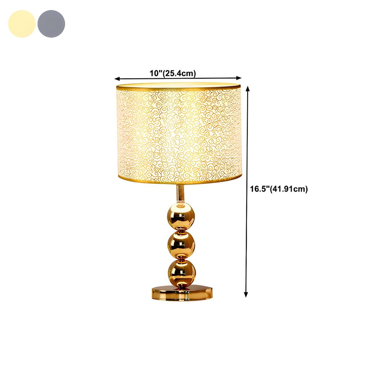 Stylish Geometric Hollow Shade Metal Base Table Lamp Image - 13