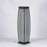 Stylish Geometric Metal Floor Outdoor Lamp Warm White Image - 7