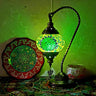 Stylish Geometric Turkish Mosaic Glass Table Lamp Image - 4