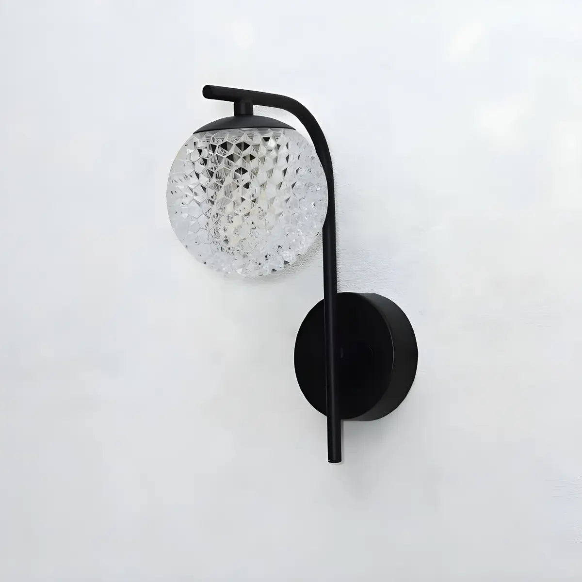 Stylish Globe Outdoor Bi-pin Small Wall Light Black Image - 5