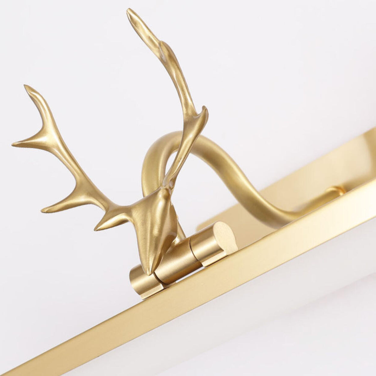 Stylish Gold Antler-Inspired LED Vanity Lights  Image - 9