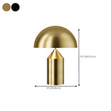 Stylish Gold Dome Geometric Iron Modern Table Lamp Image - 17