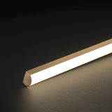 Stylish Gold Linear LED Semi-Flush Mount Light 3-Light Image - 10