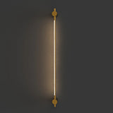 Stylish Gold Straight Linear LED Metal Vanity Light Image - 2