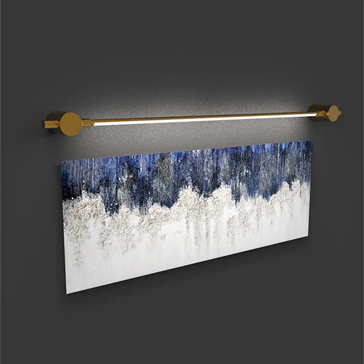 Stylish Gold Straight Linear LED Metal Vanity Light Image - 5