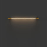 Stylish Gold Straight Linear LED Metal Vanity Light Image - 6