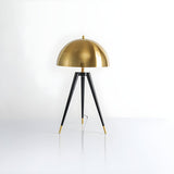 Stylish Golden Geometric Dome Shade Metal Table Lamp Image - 10