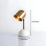 Stylish Golden Geometric Dome Shade Metal Table Lamp Image - 17