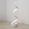 Stylish Golden Minimalist Spiral Strip LED Table Lamp Image - 5