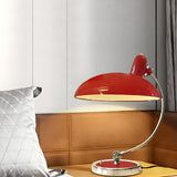 Stylish Green Metallic Shade Modern Arc Table Lamp Image - 3