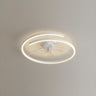 Stylish Linear Metal Modern Ceiling Fan with Light Image - 8