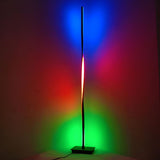 Stylish Linear Twisted LED Color-Changing Floor Lamp Image - 11