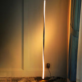 Stylish Linear Twisted LED Color-Changing Floor Lamp Image - 2