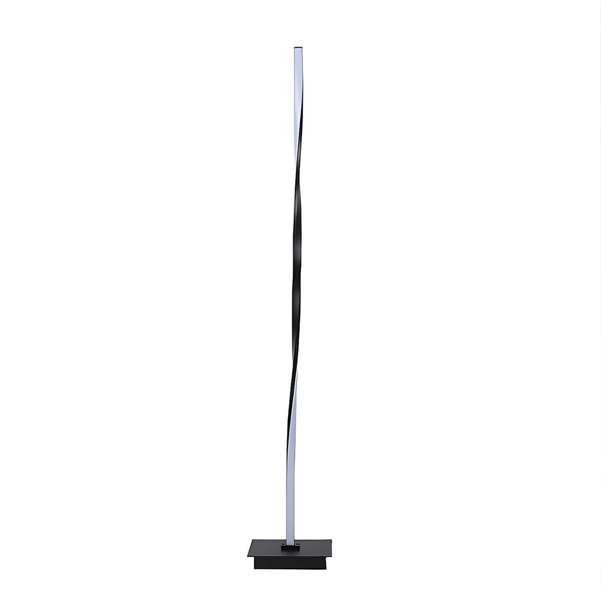 Stylish Linear Twisted LED Color-Changing Floor Lamp Image - 5