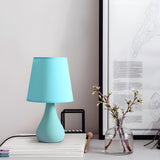 Stylish Macaron Cone Shape Fabric  Bedroom Table Lamp Image - 13