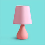 Stylish Macaron Cone Shape Fabric  Bedroom Table Lamp Image - 8