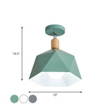 Stylish Mini Polygon LED Semi-Flush Mount Ceiling Light #size