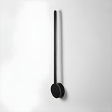 Stylish Minimalist Black Linear LED Vanity Wall Light Image - 10