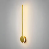 Stylish Minimalist Black Linear LED Vanity Wall Light Image - 2