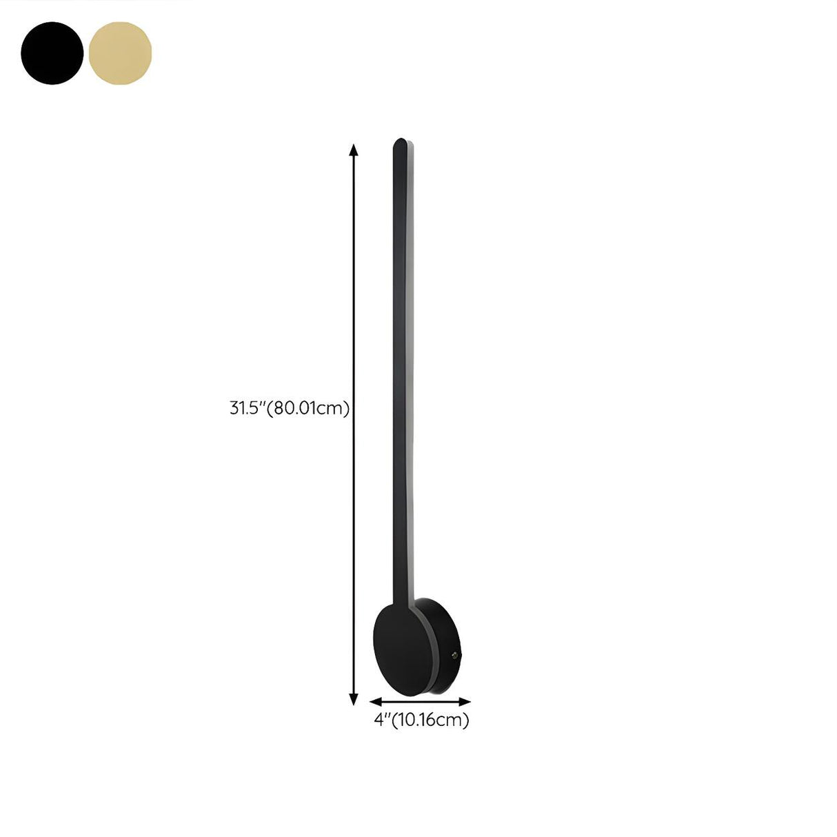 Stylish Minimalist Black Linear LED Vanity Wall Light Image - 27