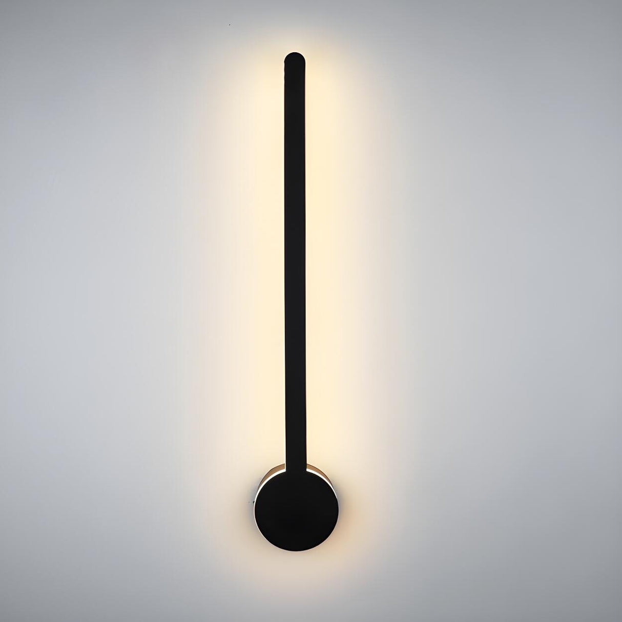 Stylish Minimalist Black Linear LED Vanity Wall Light Image - 7