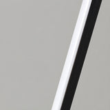 Stylish Minimalist Black Linear Oval LED Table Lamp Image - 11