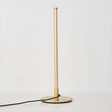 Stylish Minimalist Gold Candle Cordless LED Table Lamp Image - 12