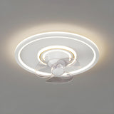 Stylish Minimalist Ring Ceiling Fan with LED Light Image - 4