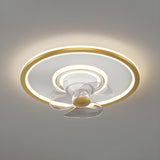 Stylish Minimalist Ring Ceiling Fan with LED Light Image - 6