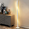 Stylish Modern Black Spiral Bedside LED Floor Lamp Image - 2