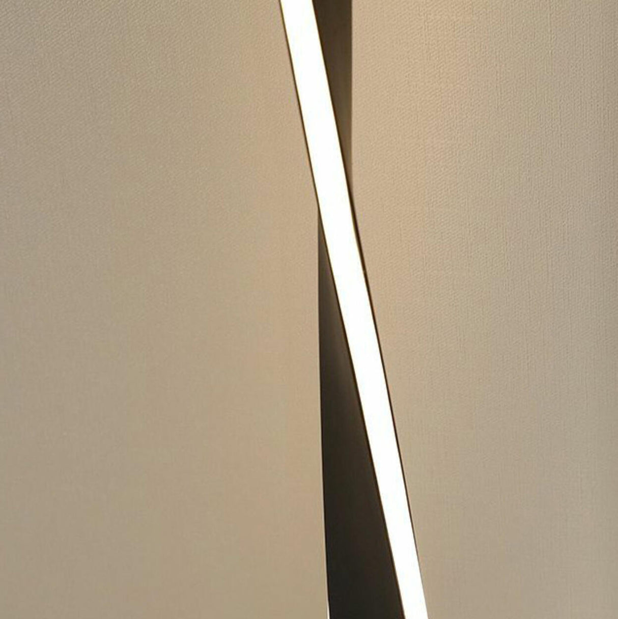 Stylish Modern Black Spiral Bedside LED Floor Lamp Image - 9