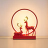 Stylish Modern Deer Circle Ambience LED Table Lamp Image - 5