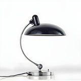 Stylish Modern Dome Curved Arm Metal Macaron Table Lamp Image - 9