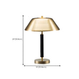 Stylish Modern Geometric Gold Bedroom Decor Table Lamp #size