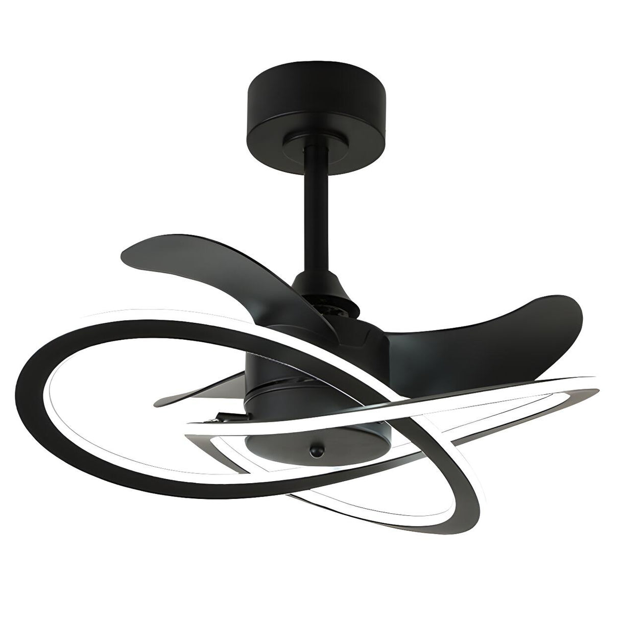 Stylish Modern Infinity Curved Ceiling Fan with Light Image - 5