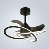 Stylish Modern Infinity Curved Ceiling Fan with Light Image - 6