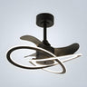 Stylish Modern Infinity Curved Ceiling Fan with Light Image - 6