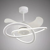 Stylish Modern Infinity Curved Ceiling Fan with Light Image - 7