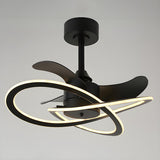 Stylish Modern Infinity Curved Ceiling Fan with Light Image - 8