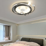 Stylish Modern Linear Square LED Ceiling Fan with Light Image - 16