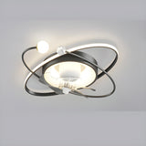 Stylish Modern Linear Square LED Ceiling Fan with Light Image - 2